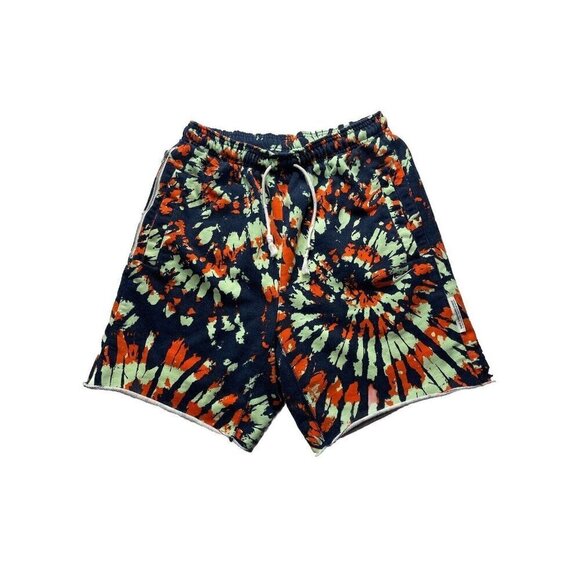 Nike Men's Tie Dye Throwback Fleece Shorts Size S Small CQ9226-341 - Picture 1 of 8